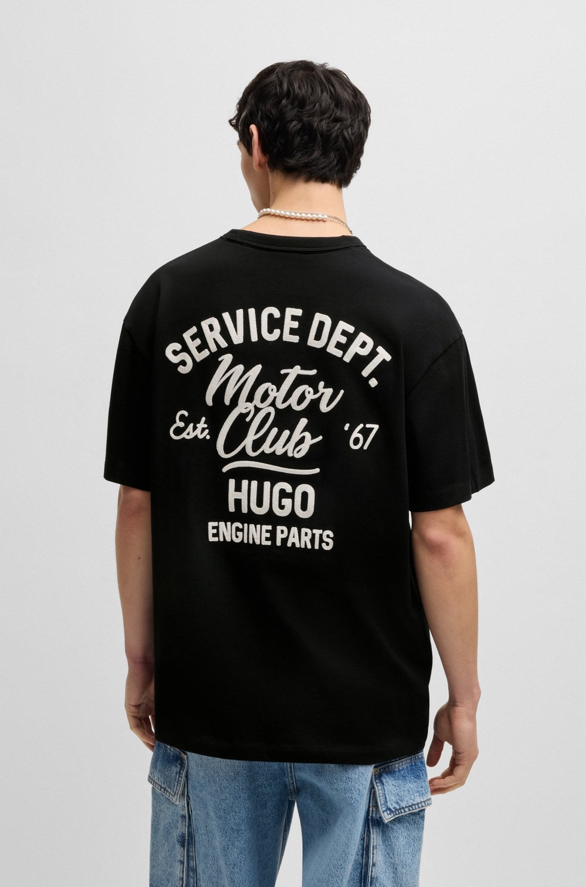 LOOSE-FIT T-SHIRT IN COTTON WITH RACING ARTWORK - 5