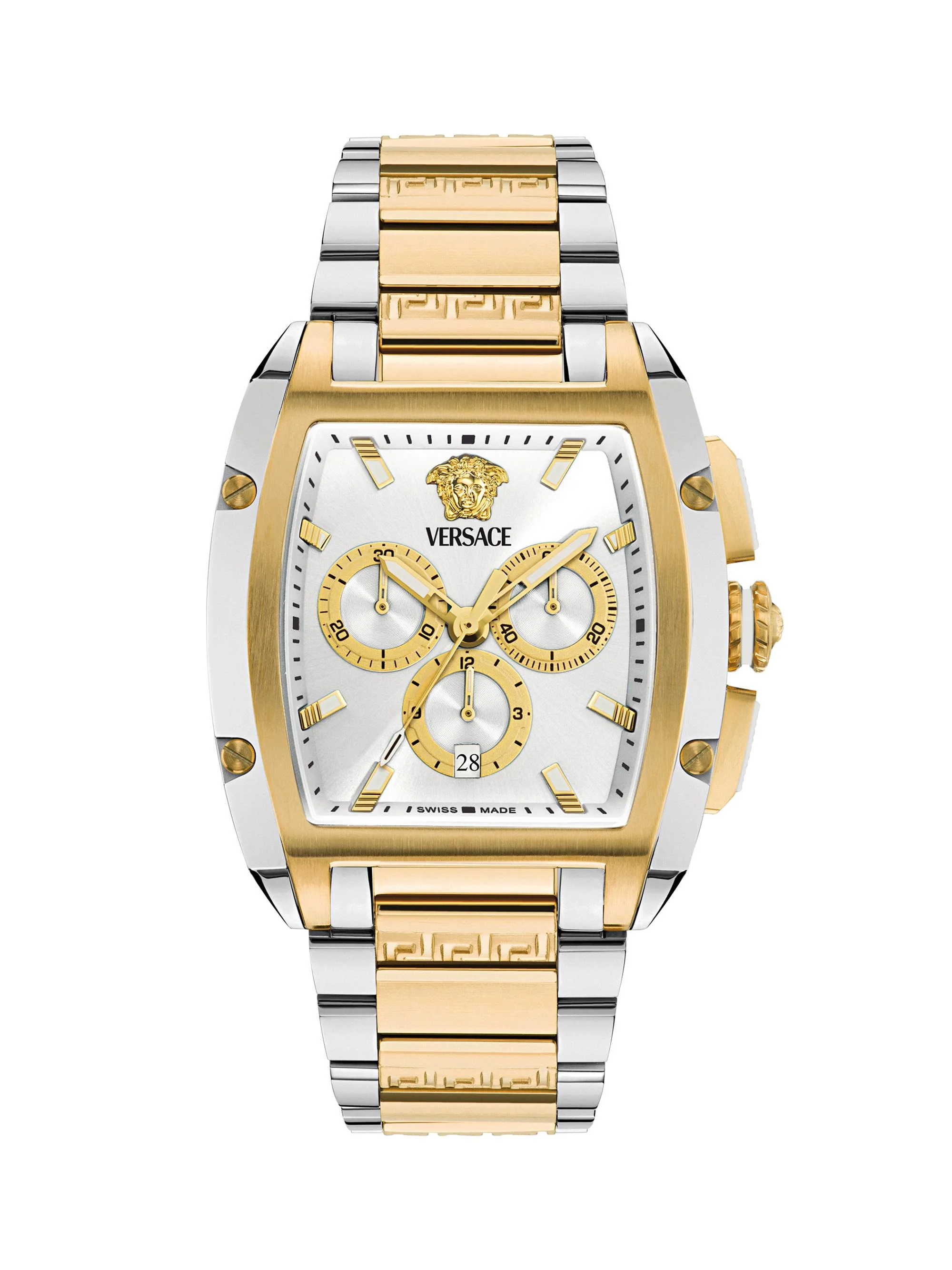 Men's Dominus Two-Tone Stainless Steel Bracelet Watch/42MM x 50MM - White Two Tone - 1
