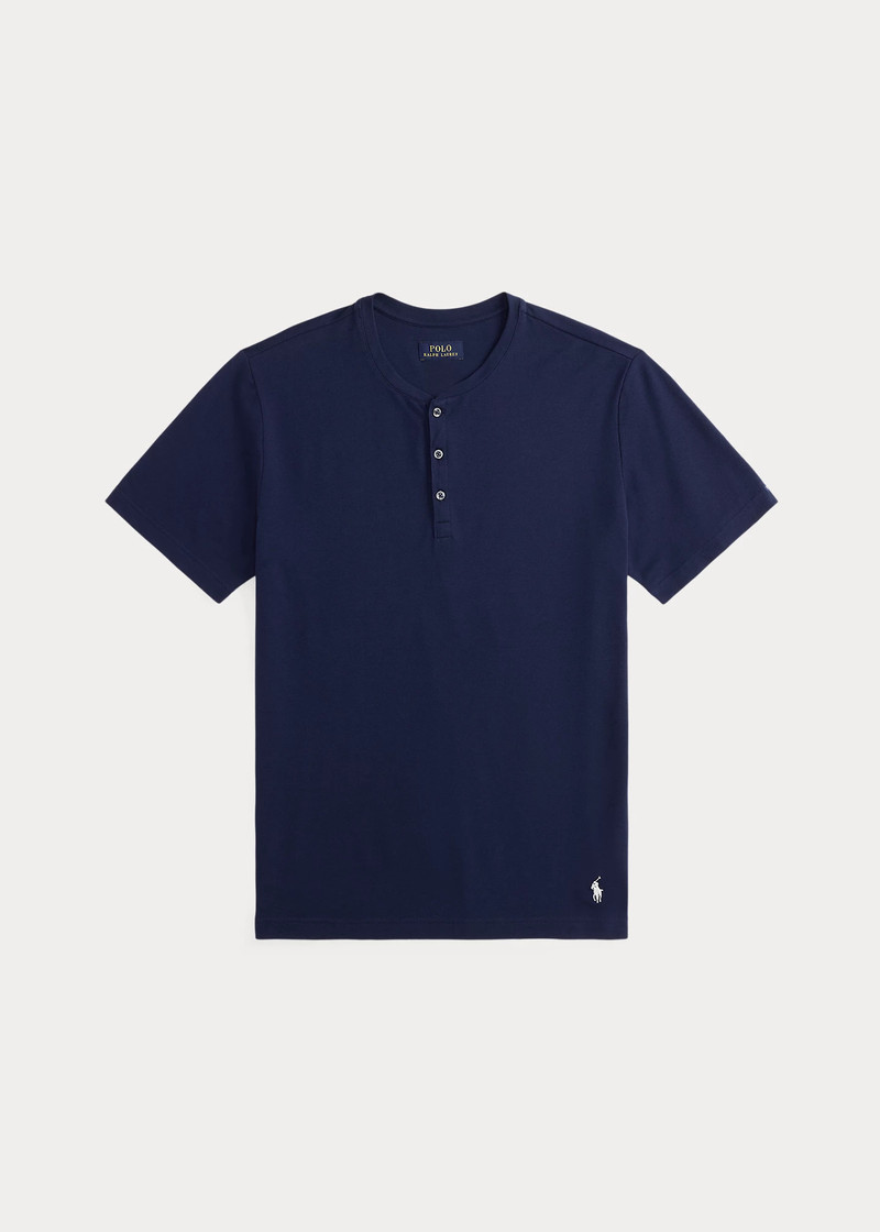 Featherweight Mesh Henley Sleep Shirt 1