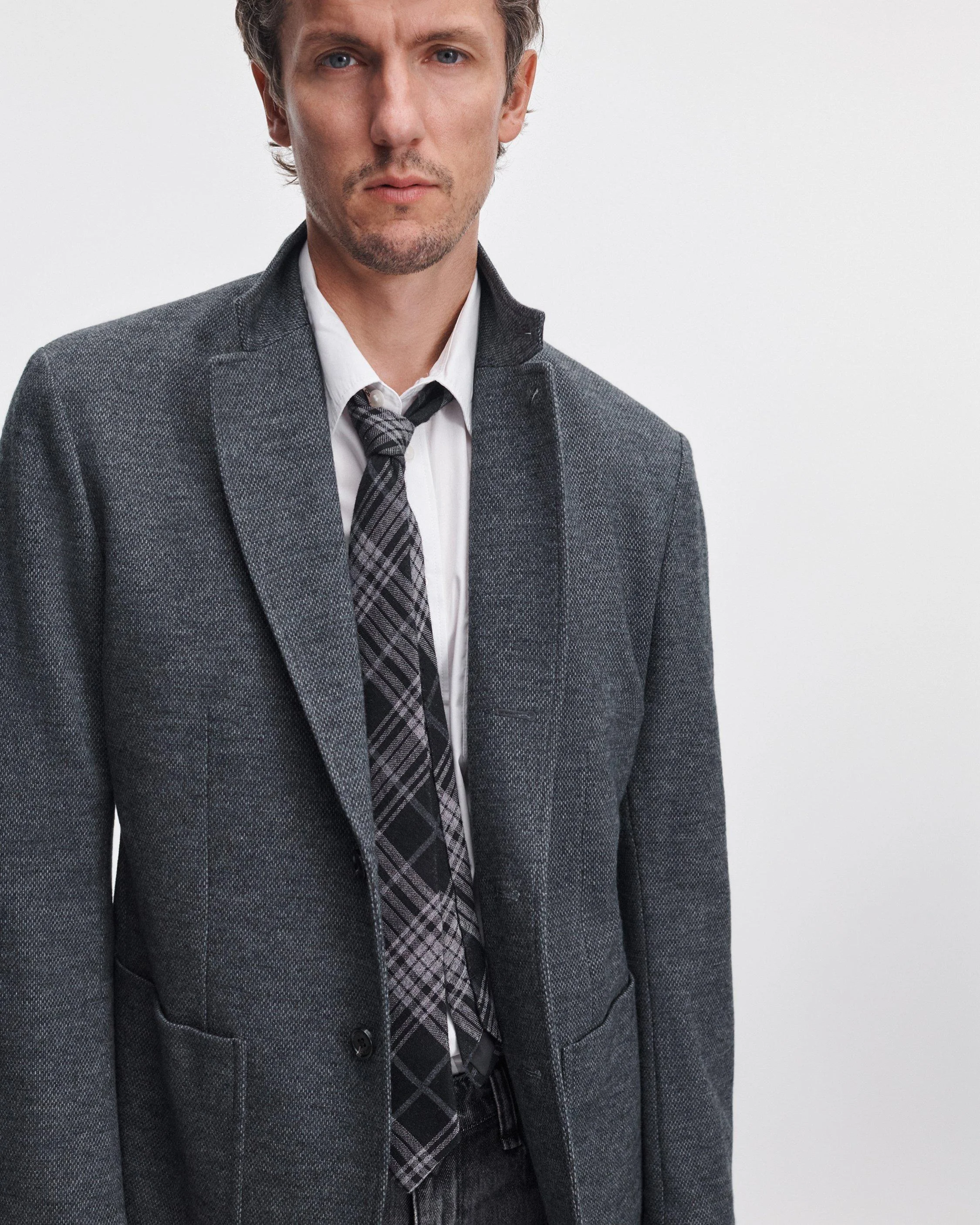 rb Wool-Silk Jacquard Tie - 1