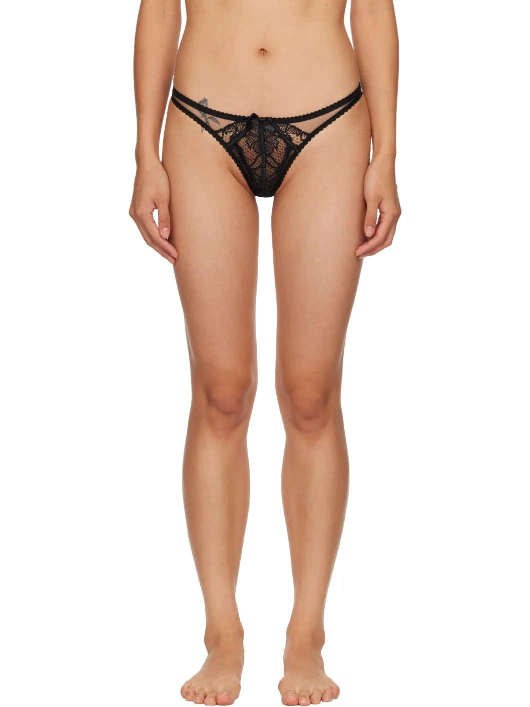 Black Rozlyn Thong - 1
