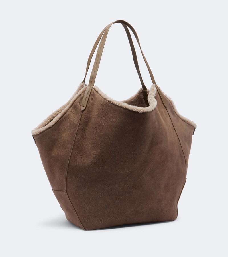 Duo Large reversible leather tote bag 4