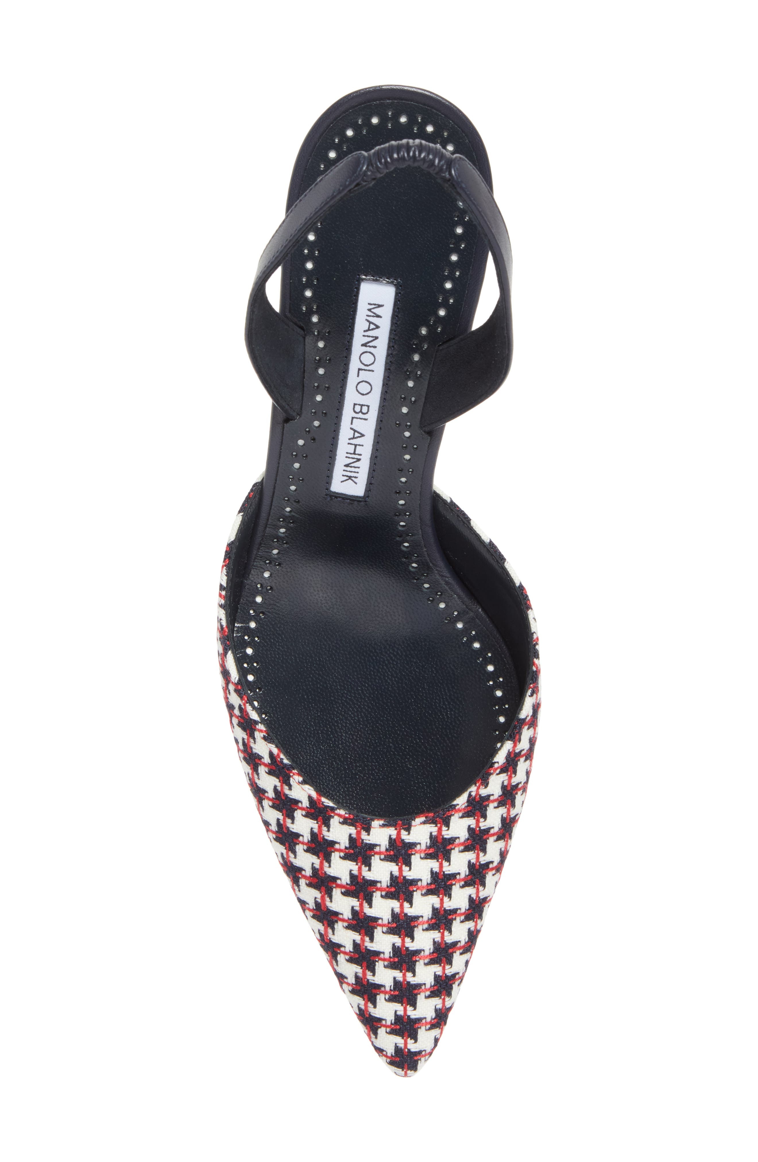 Manolo Blahnik Carolyne Kitten Heel Slingback Pump in Black Multi at Nordstrom - 5