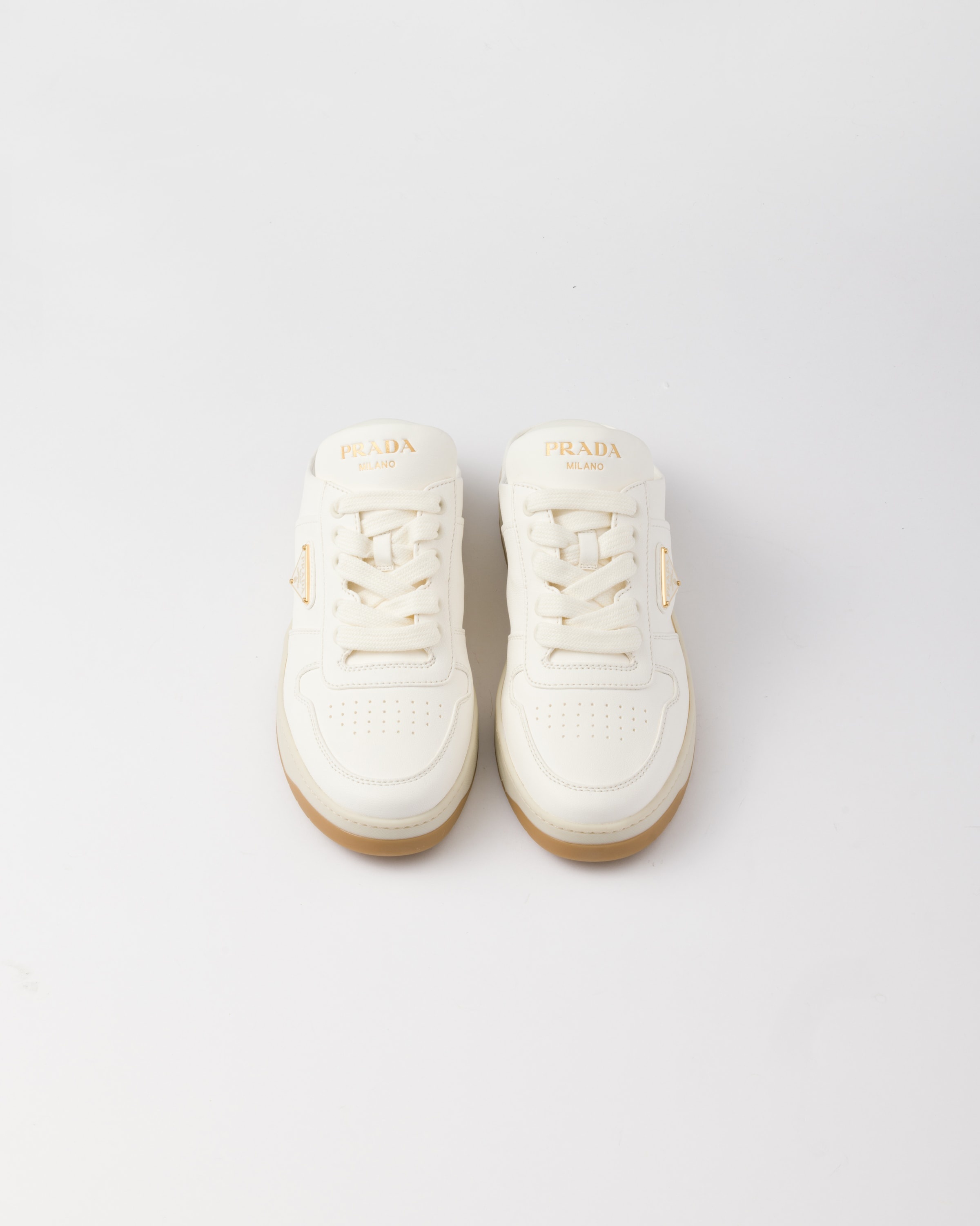 Nappa leather sneaker mules - 3
