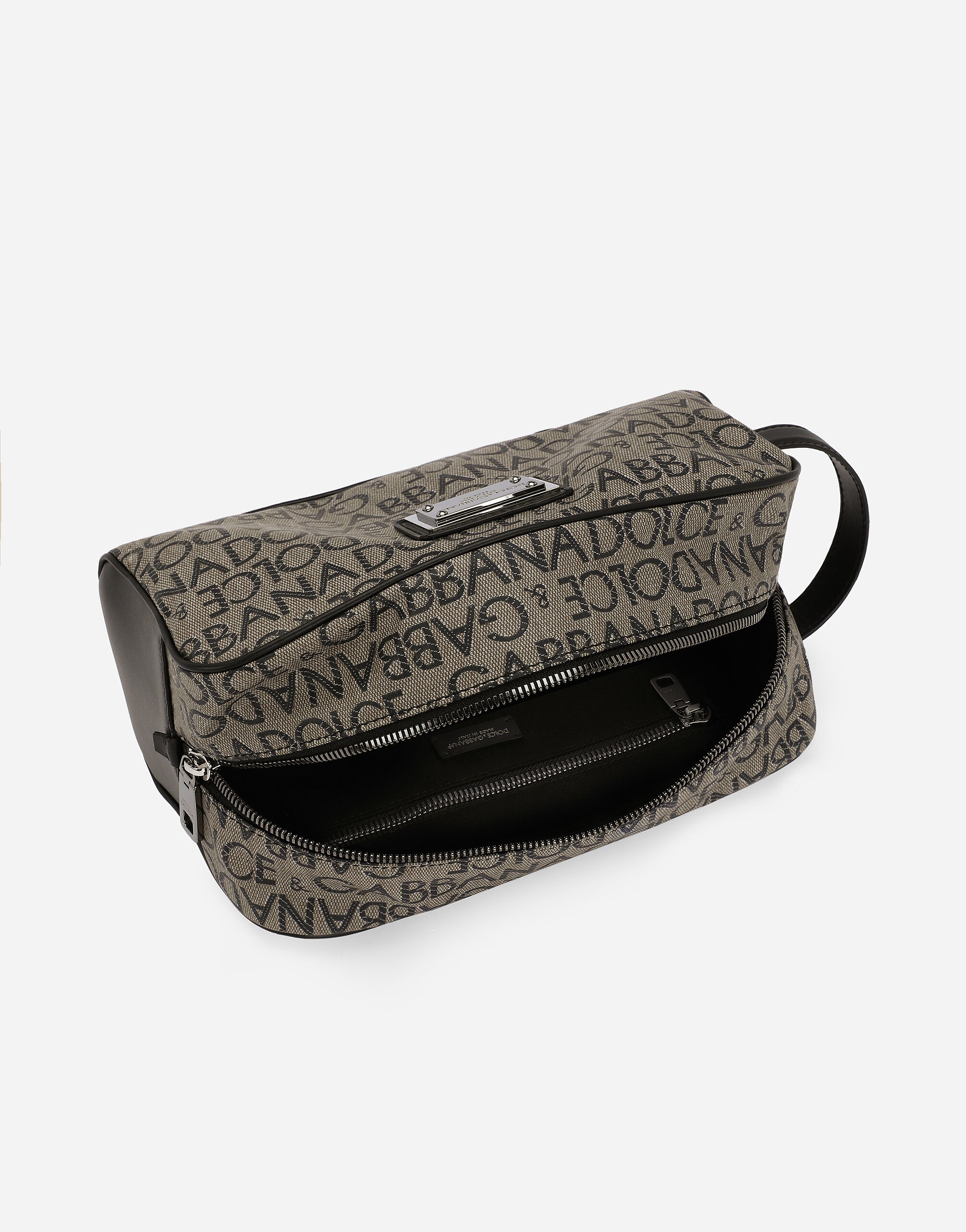 Coated jacquard toiletry bag - 4
