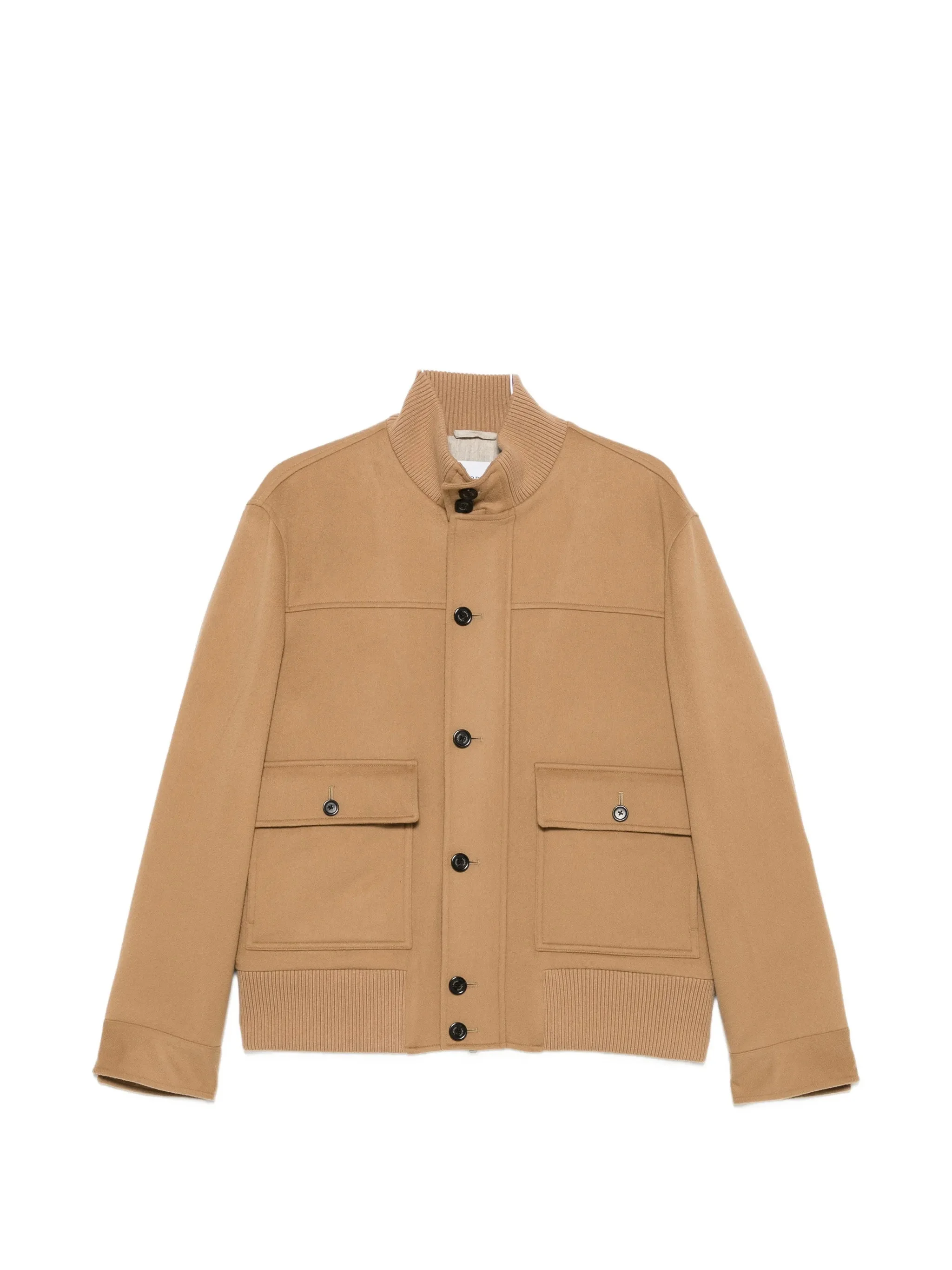 Lardini Button-up Ribbed-trim Jacket - 1