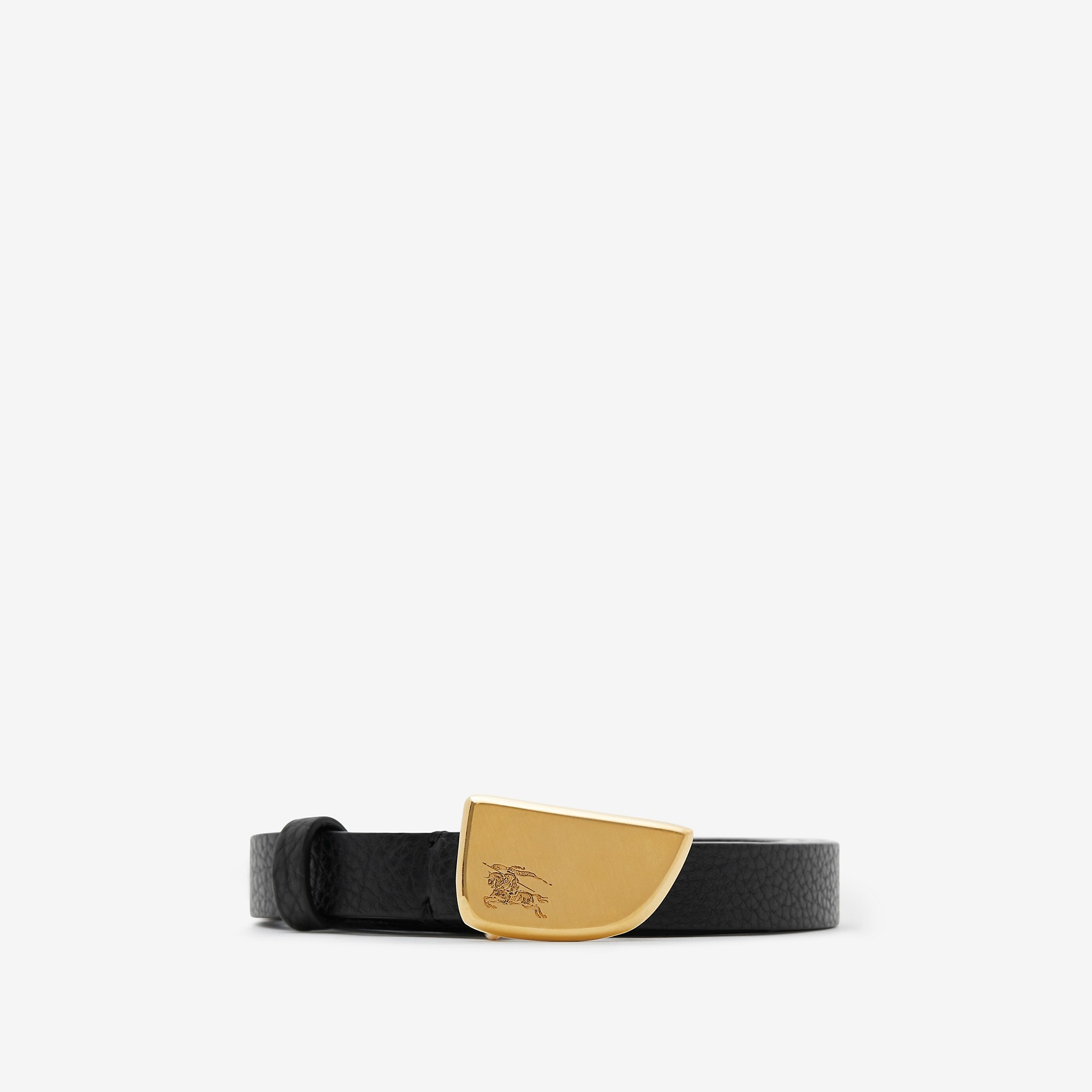 Thin Leather Shield Belt - 1