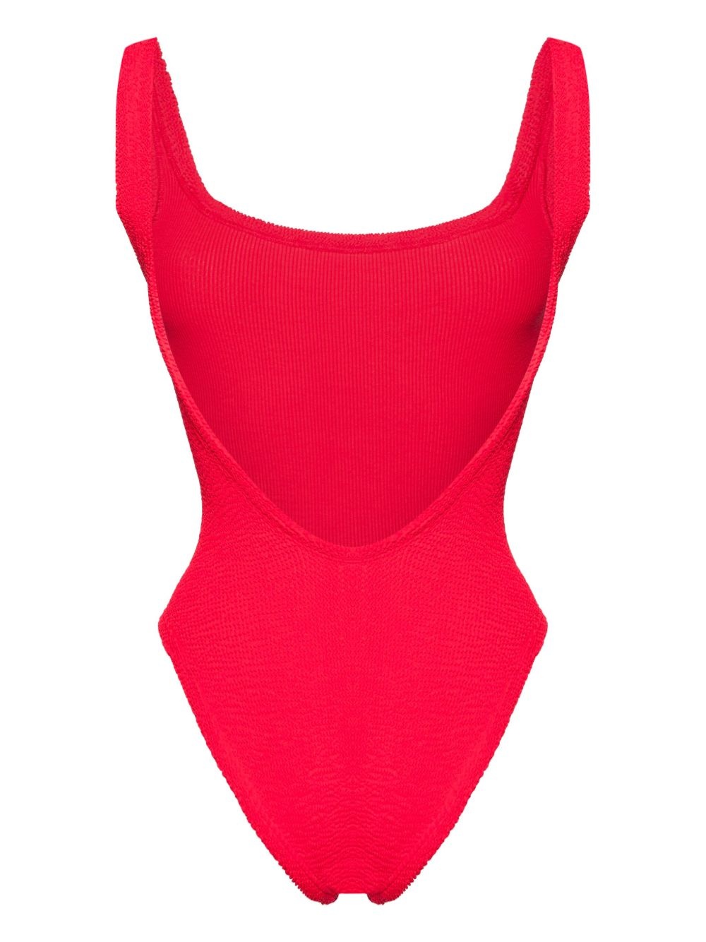 low-back textured swimsuit - 2