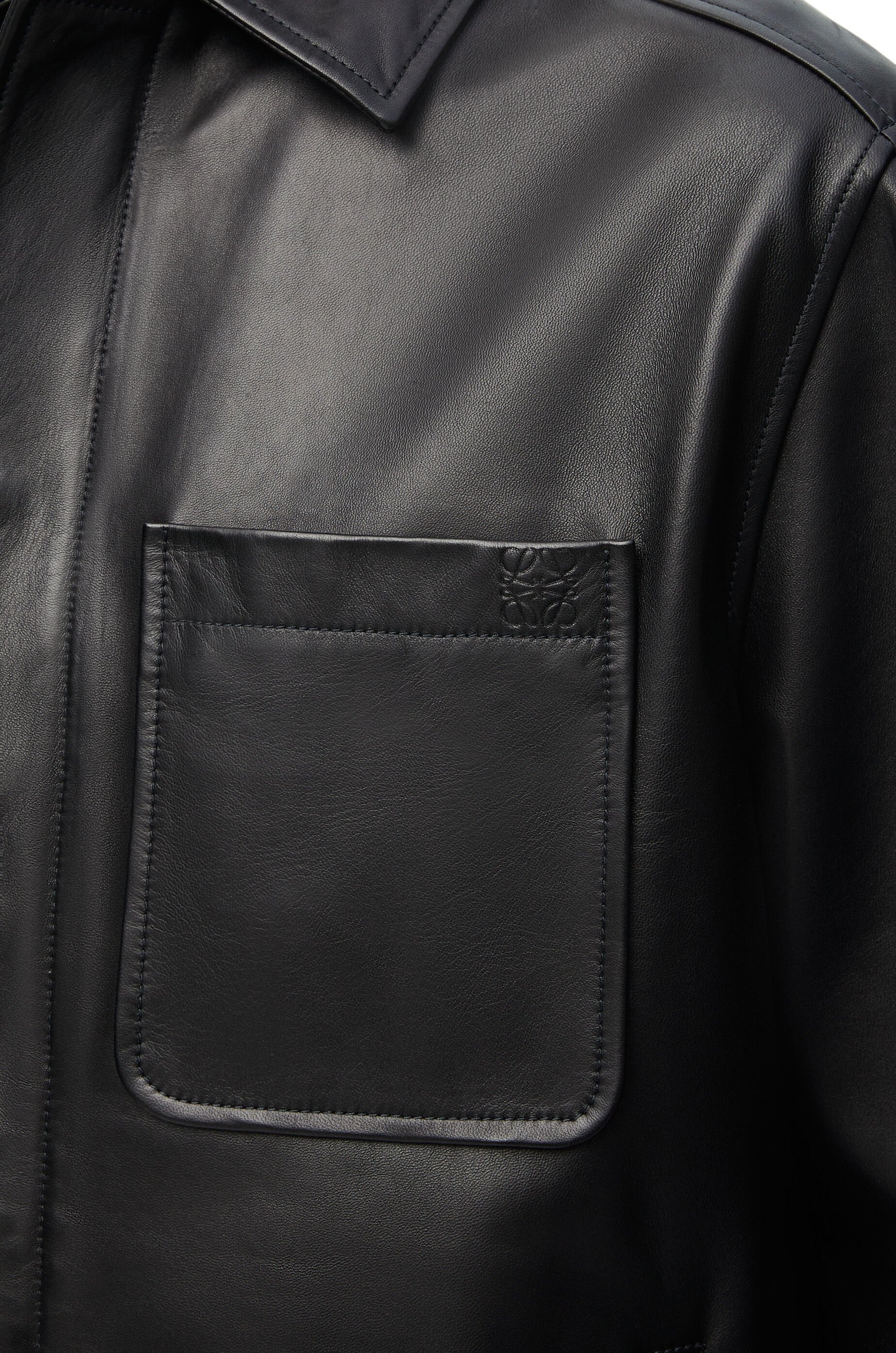 Overshirt in nappa lambskin - 5