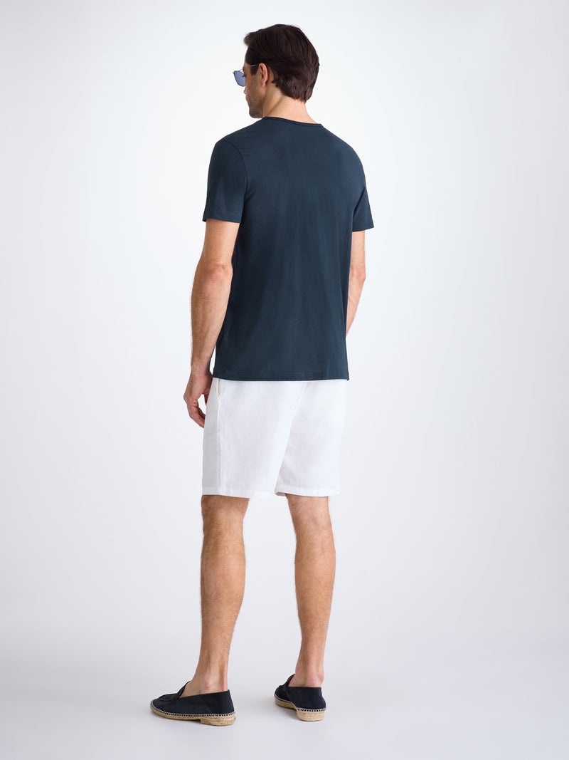 Men's T-Shirt Riley Pima Cotton Navy - 3