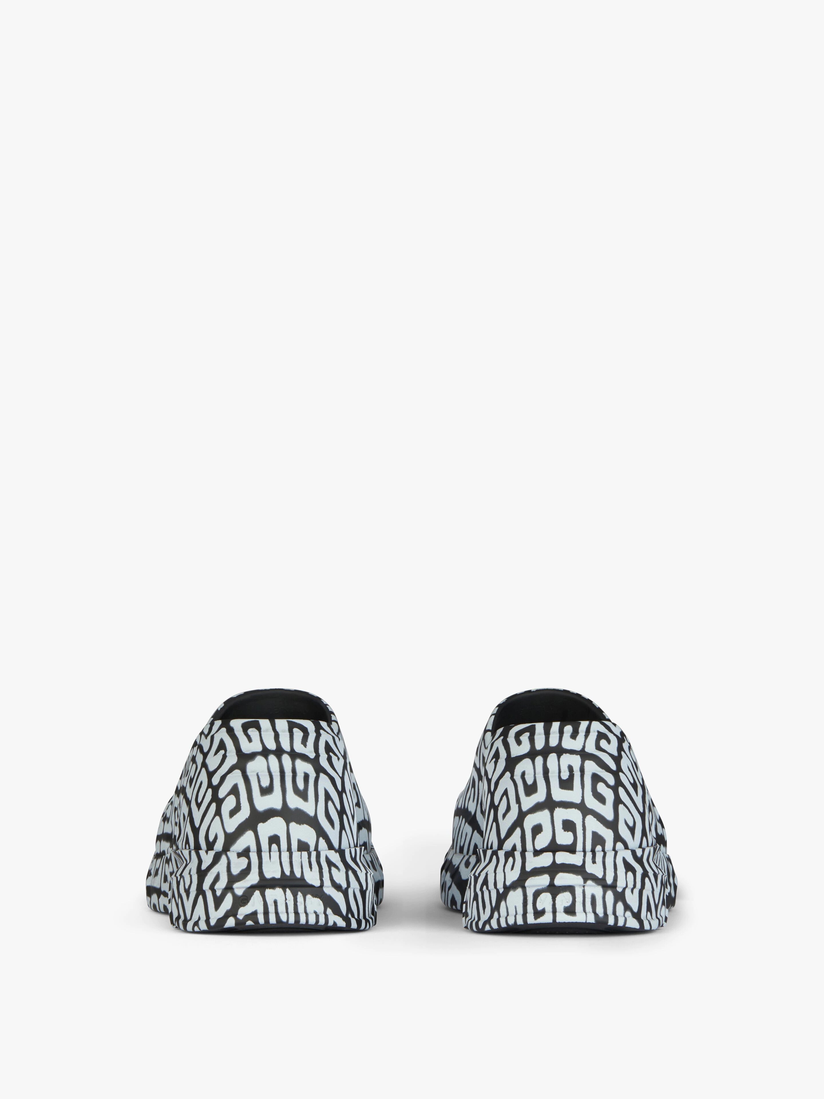 MARSHMALLOW SANDALS IN RUBBER WITH TAG EFFECT 4G PRINT - 7