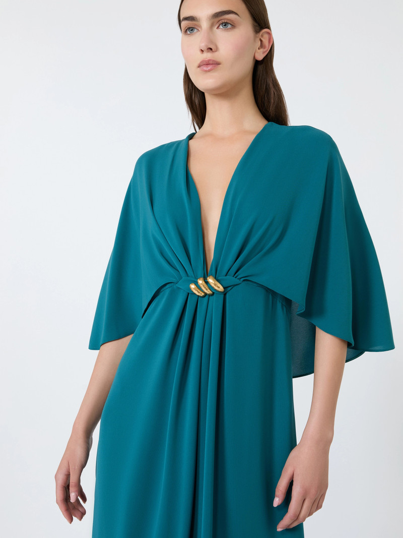 PANNO Cady dress with cape detail - OIL 5