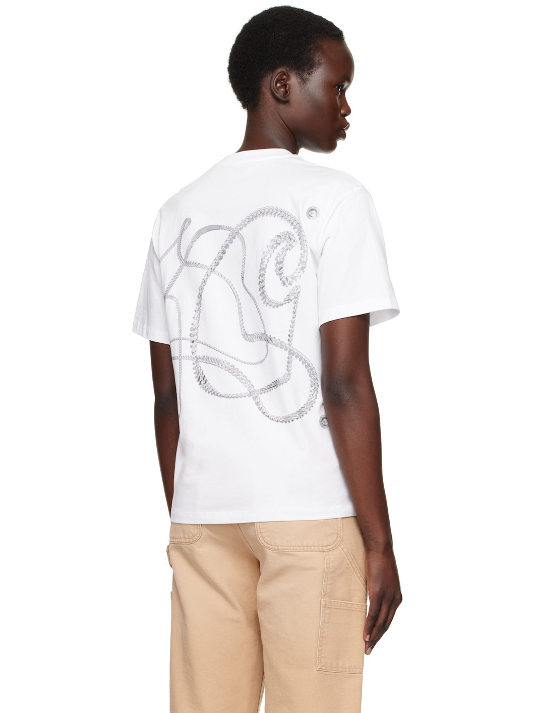 White Chain Link T-shirt - 3