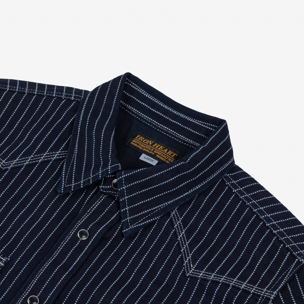 IHSH-62-IND 12oz Wabash Western Shirt - Indigo - 6
