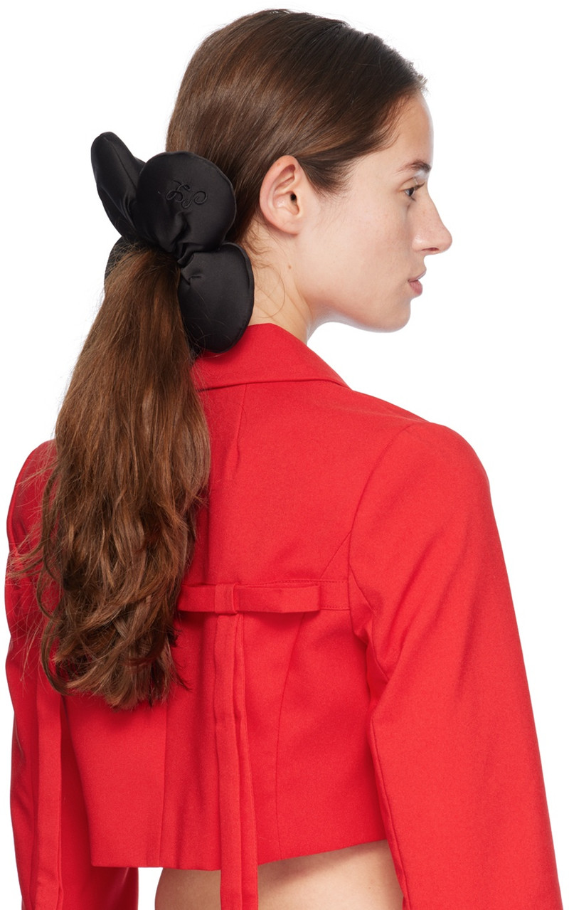 SSENSE Exclusive Black Flower Power 2.0 Scrunchie 3