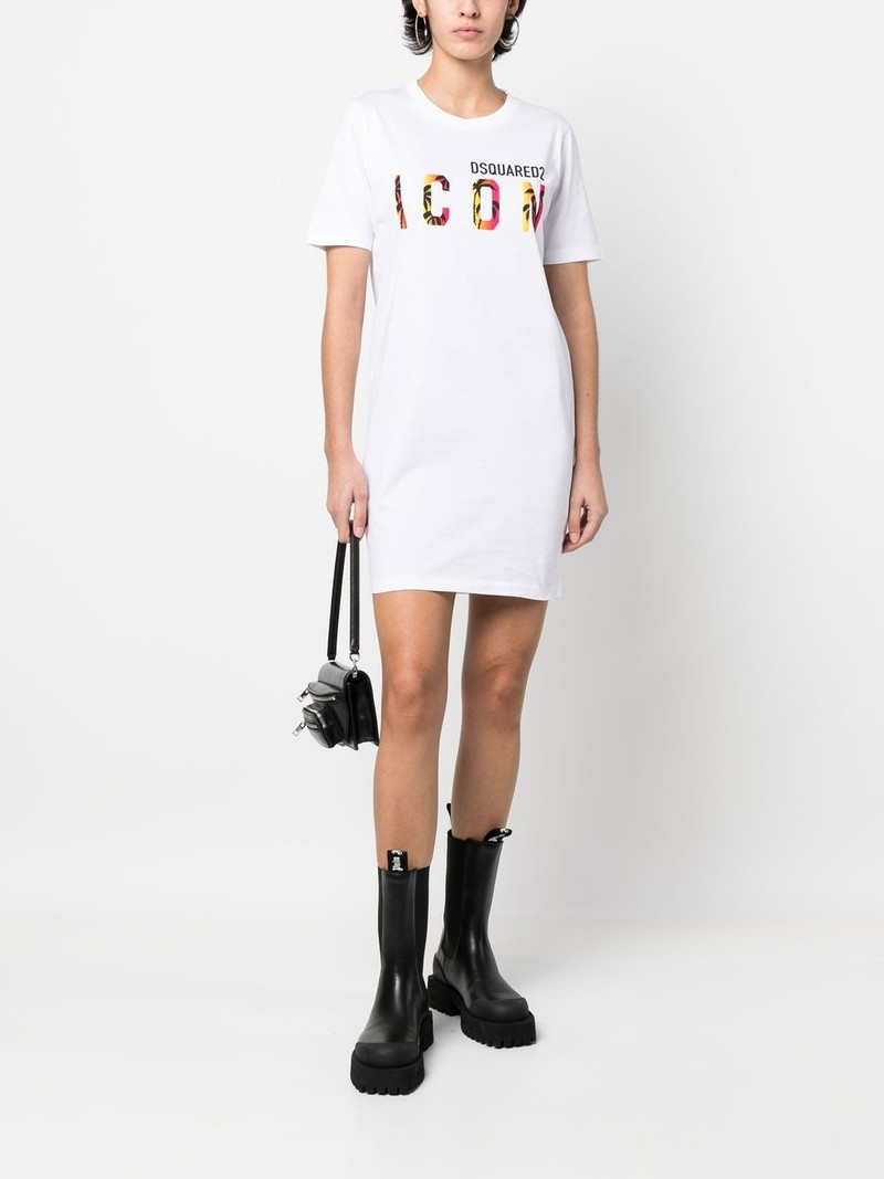 DSQUARED2 Icon Sunset Palm T-shirt dress outlook