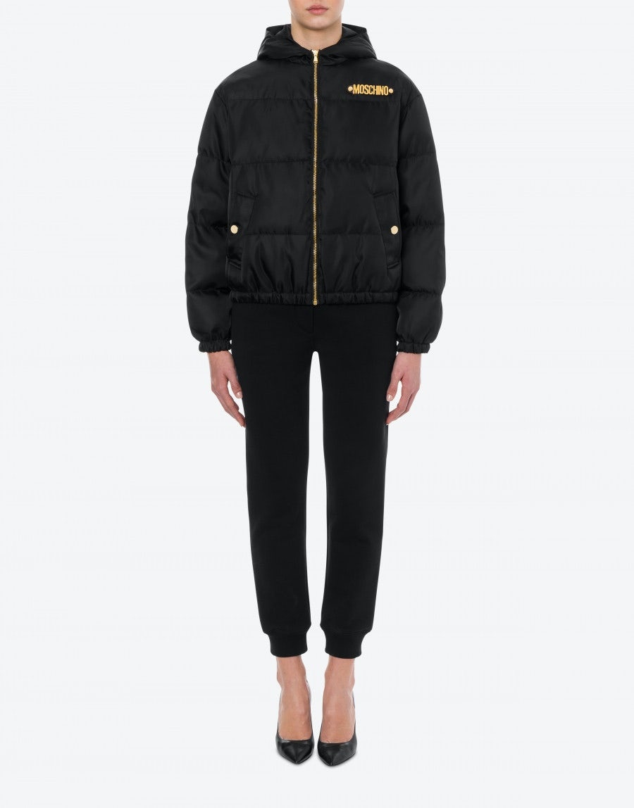 LETTERING LOGO NYLON DOWN JACKET - 2