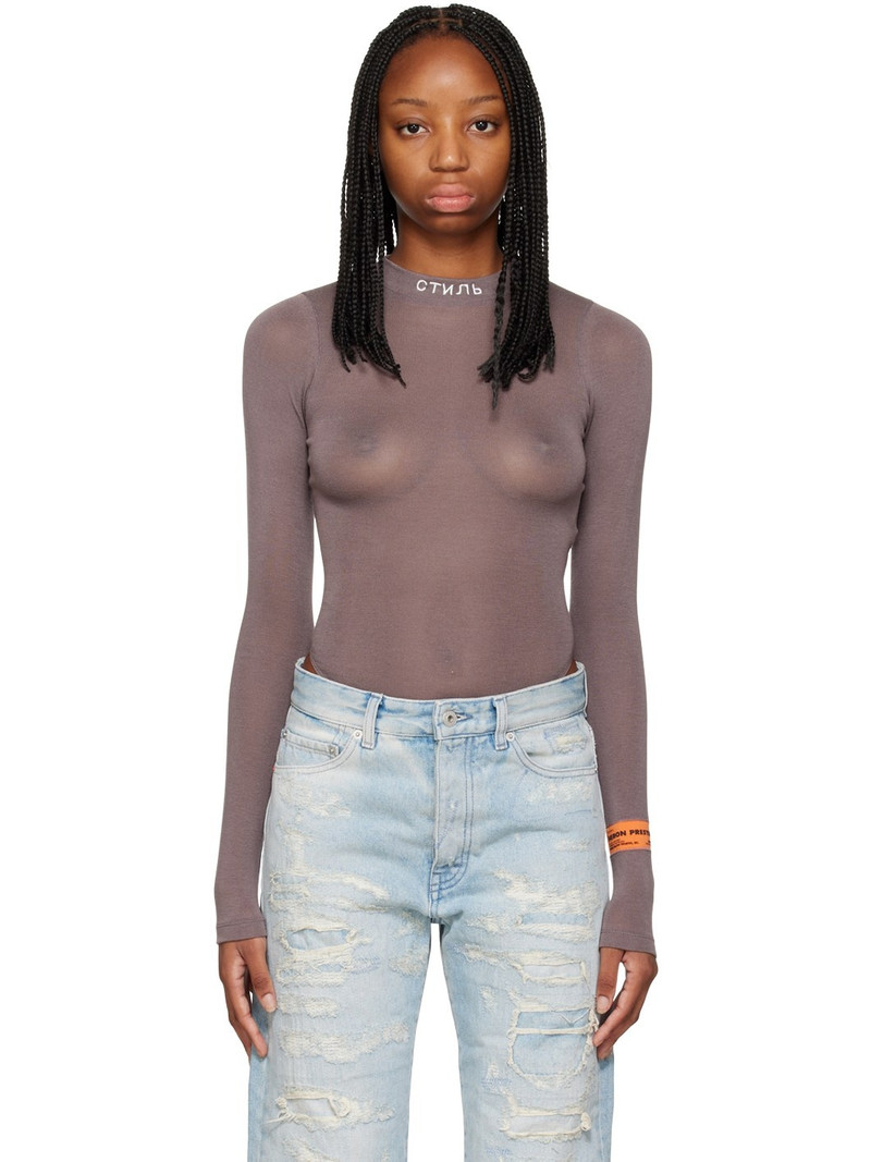 Gray 'Style' Bodysuit 1