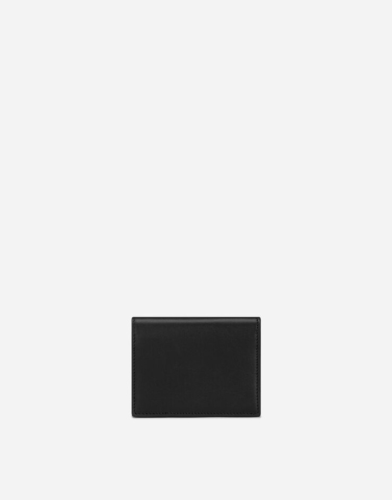Calfskin 카드 홀더는 로고를 제기 3
