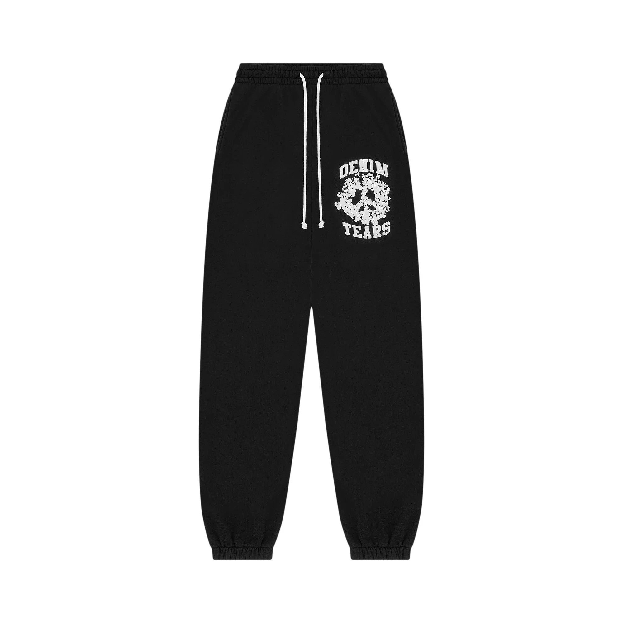 Denim Tears University Sweatpants 'Black' - 1