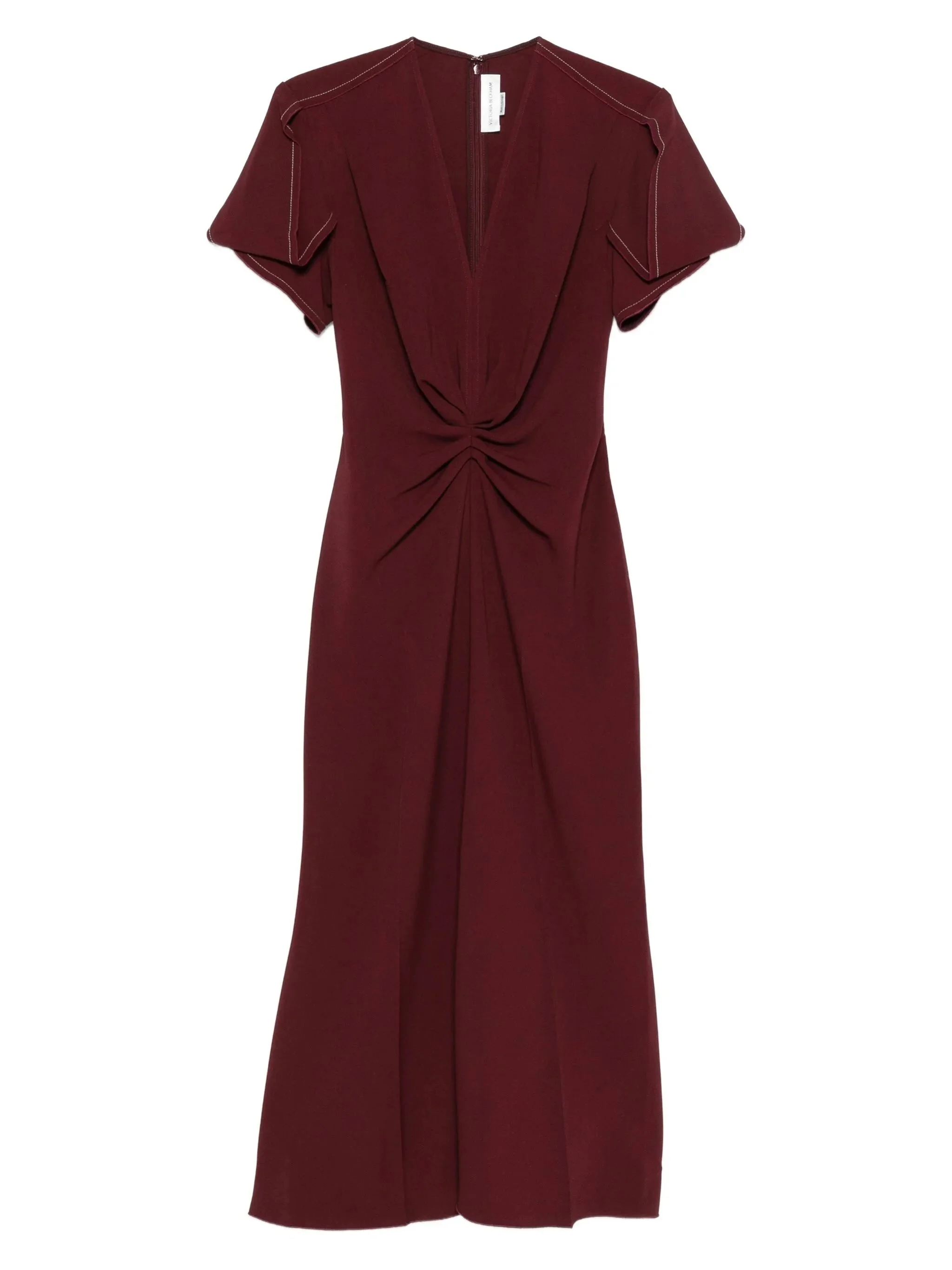 Victoria Beckham Eve Ruffle Midi Dress - 1
