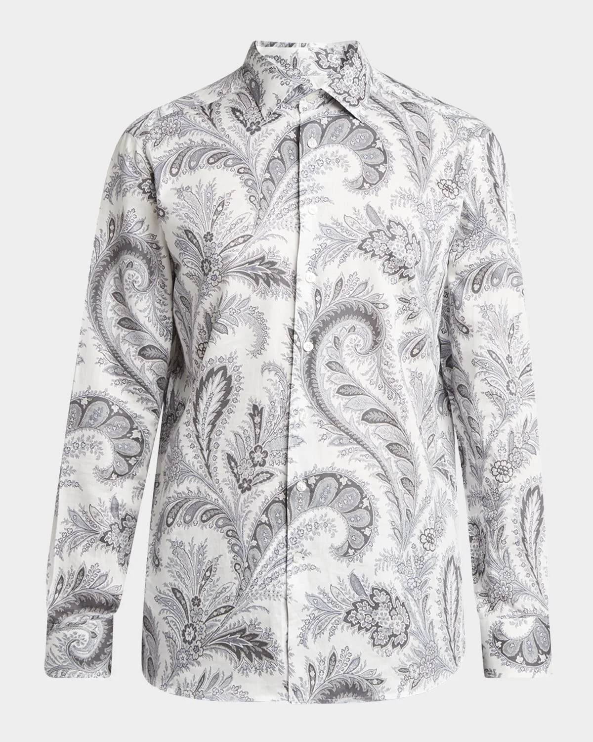 Men's Cotton Multi-Paisley Dress Shirt - 1