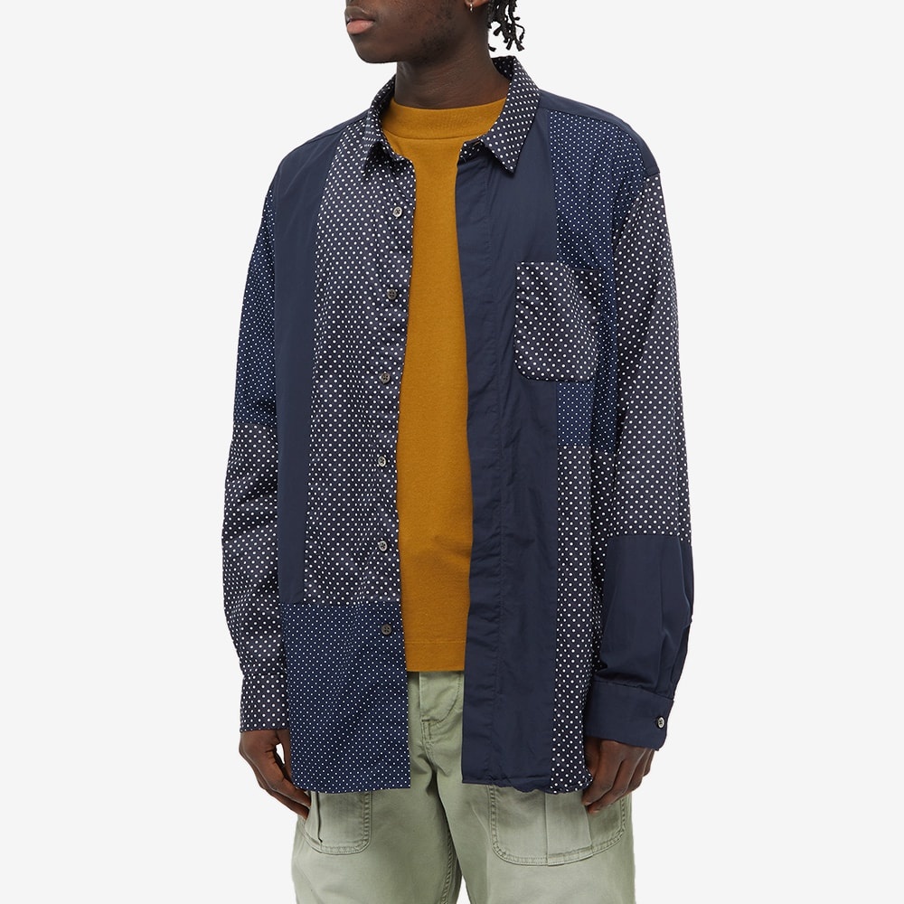 Engineered Garments Polka Dot Patchwork Shirt - 4