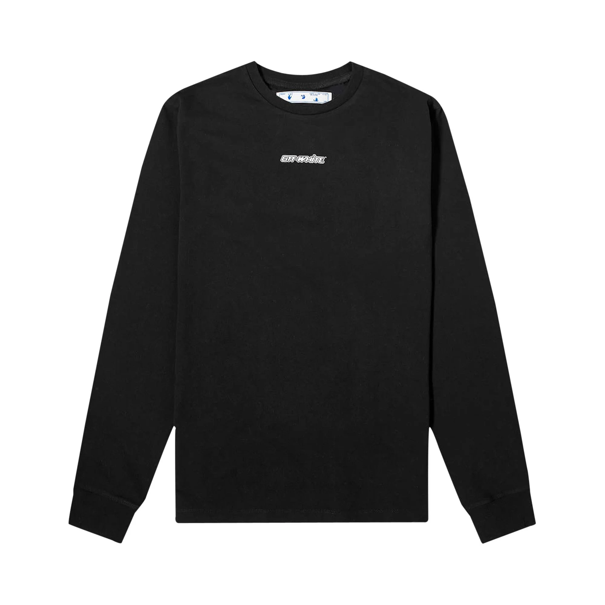 Off-White Marker Long-Sleeve Tee 'Black/Blue' - 1