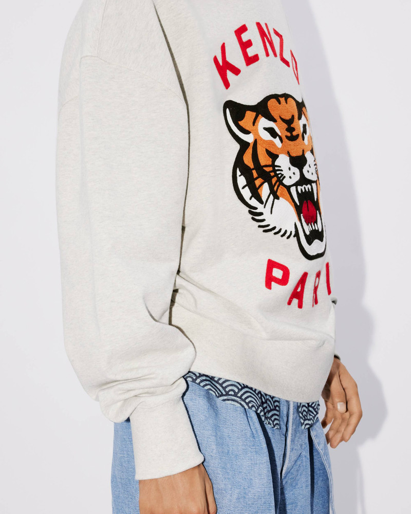 'KENZO Lucky Tiger' embroidered oversized genderless sweatshirt 7