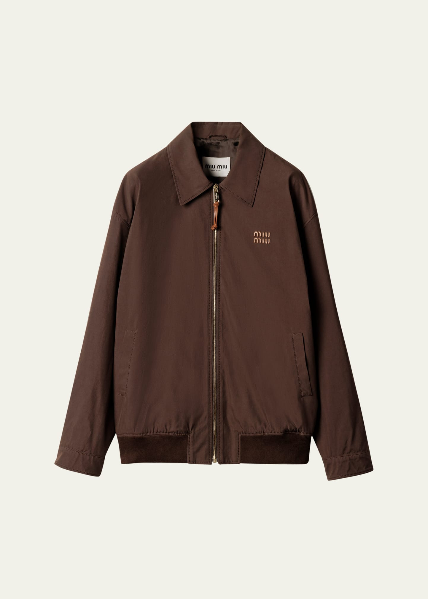 Panama Leather-Trim Jacket - 1