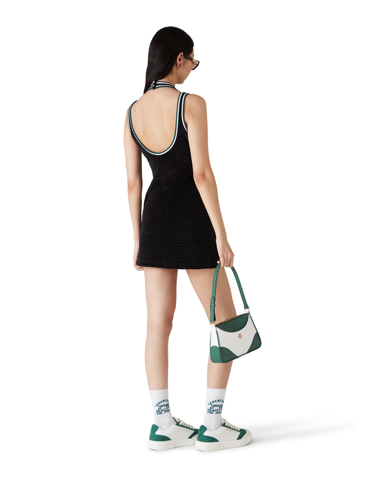 Textured Velour Tennis Dress | Casablanca Paris - 3