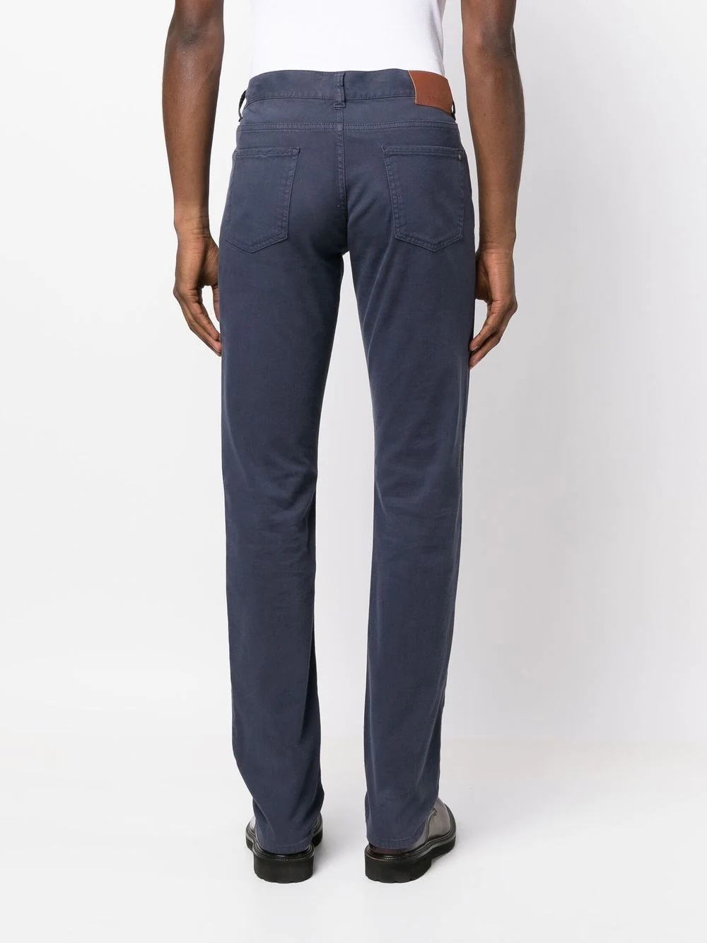 high-rise fitted chinos - 4