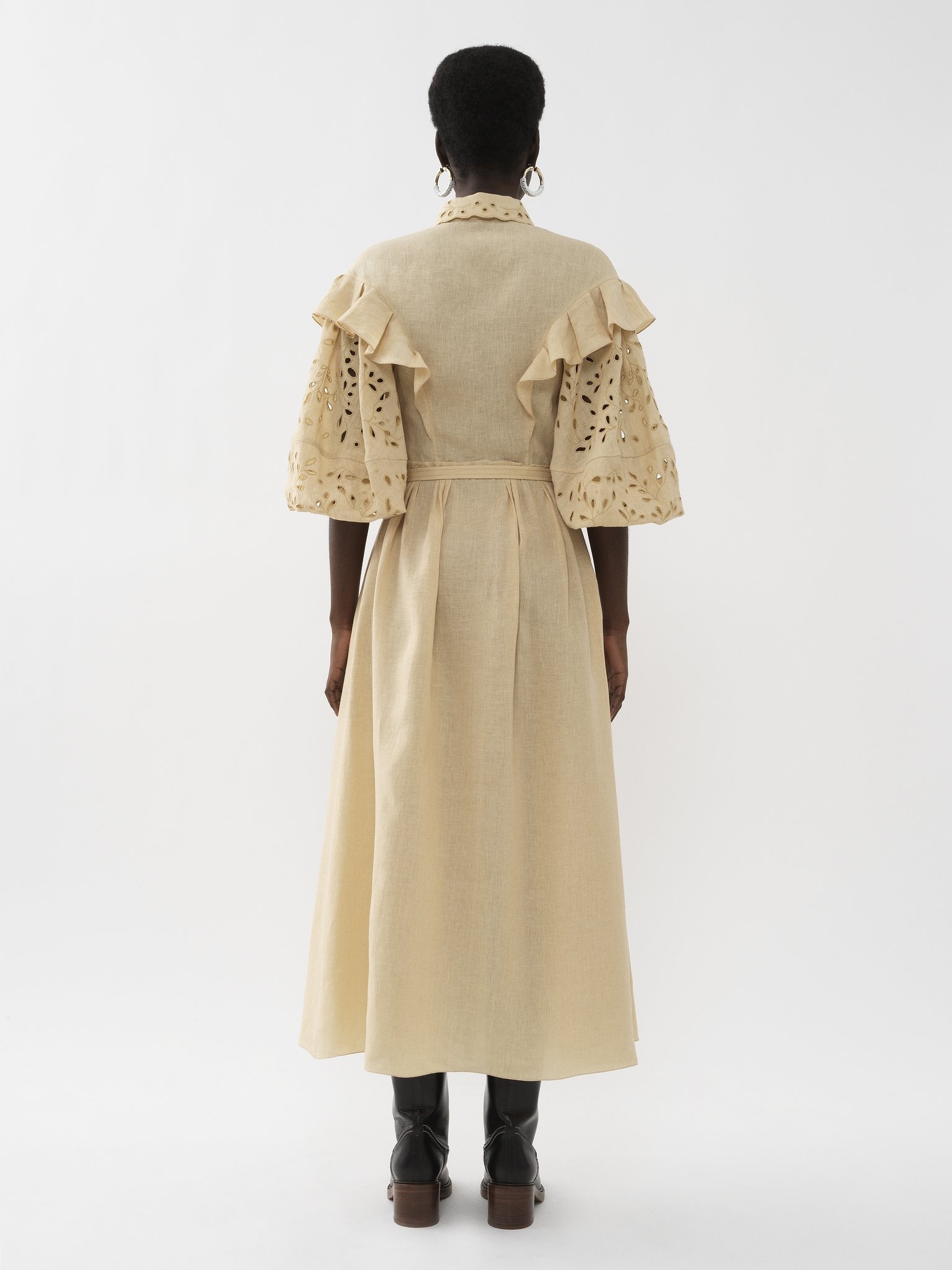 BALLOON-SLEEVE DRESS - 3