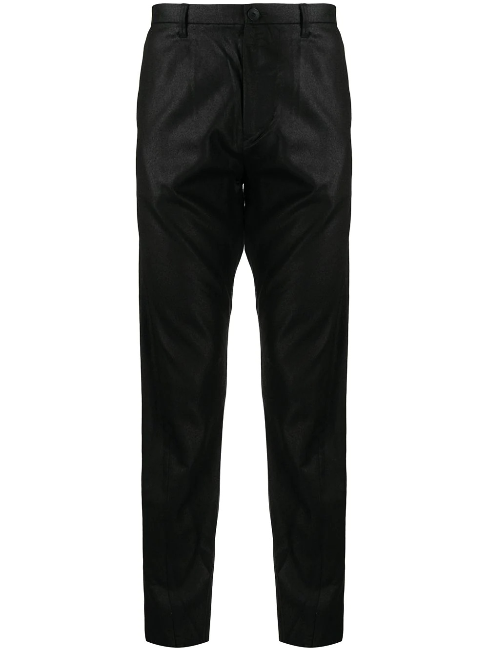 high-waisted slim-fit trousers - 1