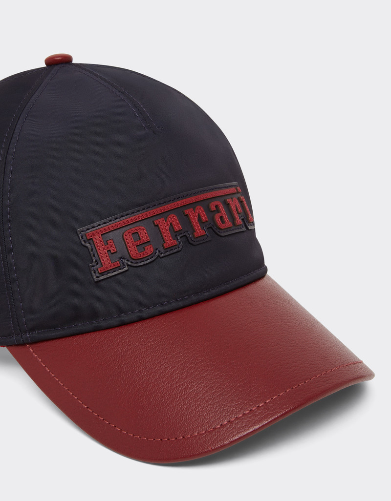 Baseball cap in Q-Cycle® nylon and leather 6