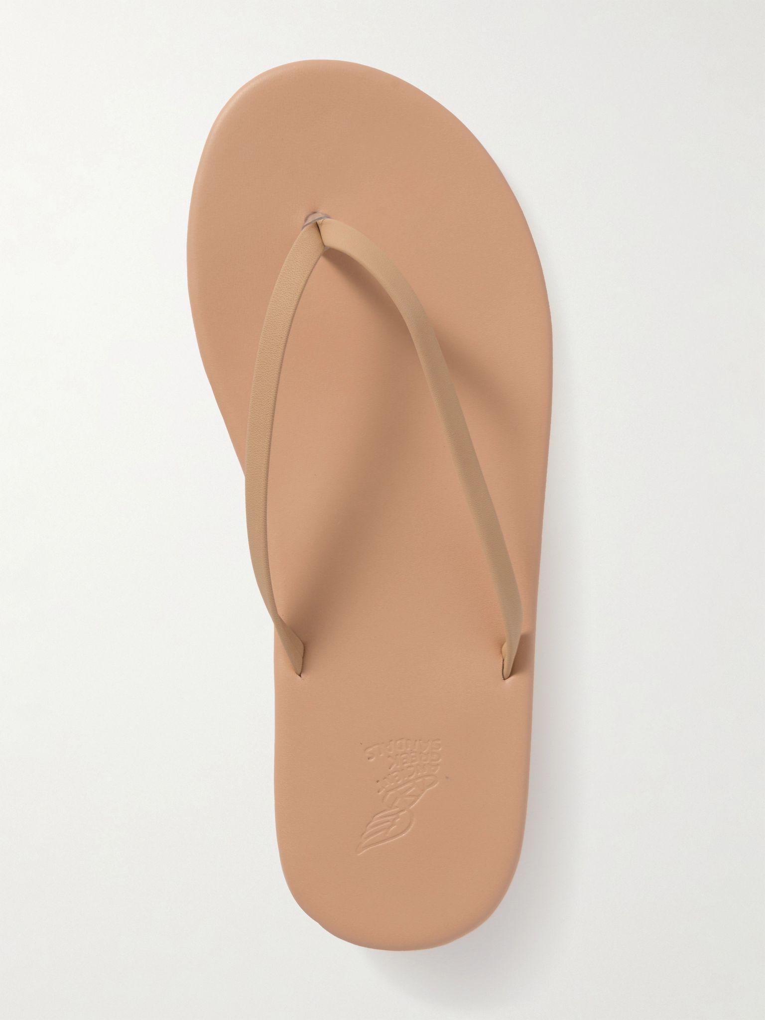 Saionara leather flip flops Tan - 5