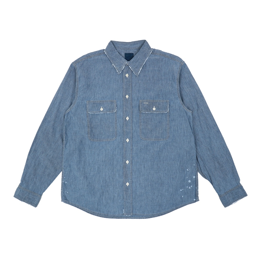 HANDYMAN SHIRT L/S CRASH LT.INDIGO - 1