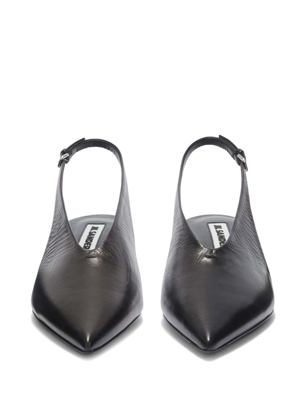 slingback leather pumps - 4
