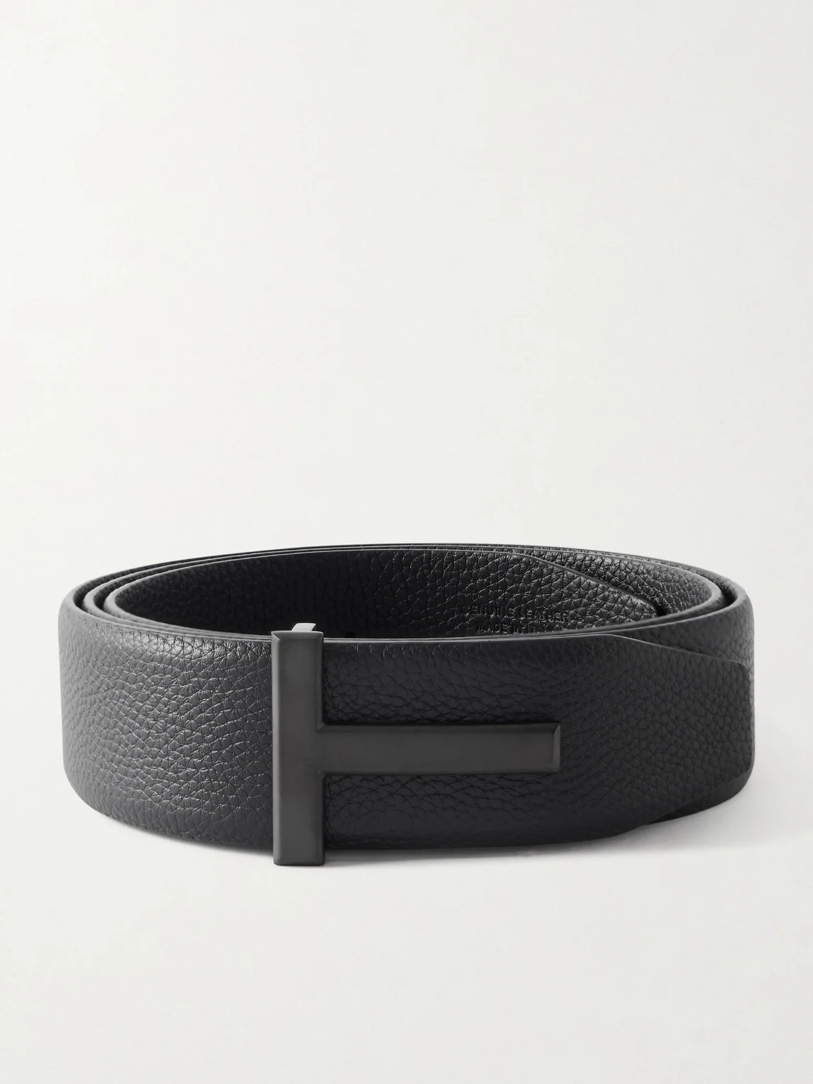 4cm Full-Grain Leather Belt - 1