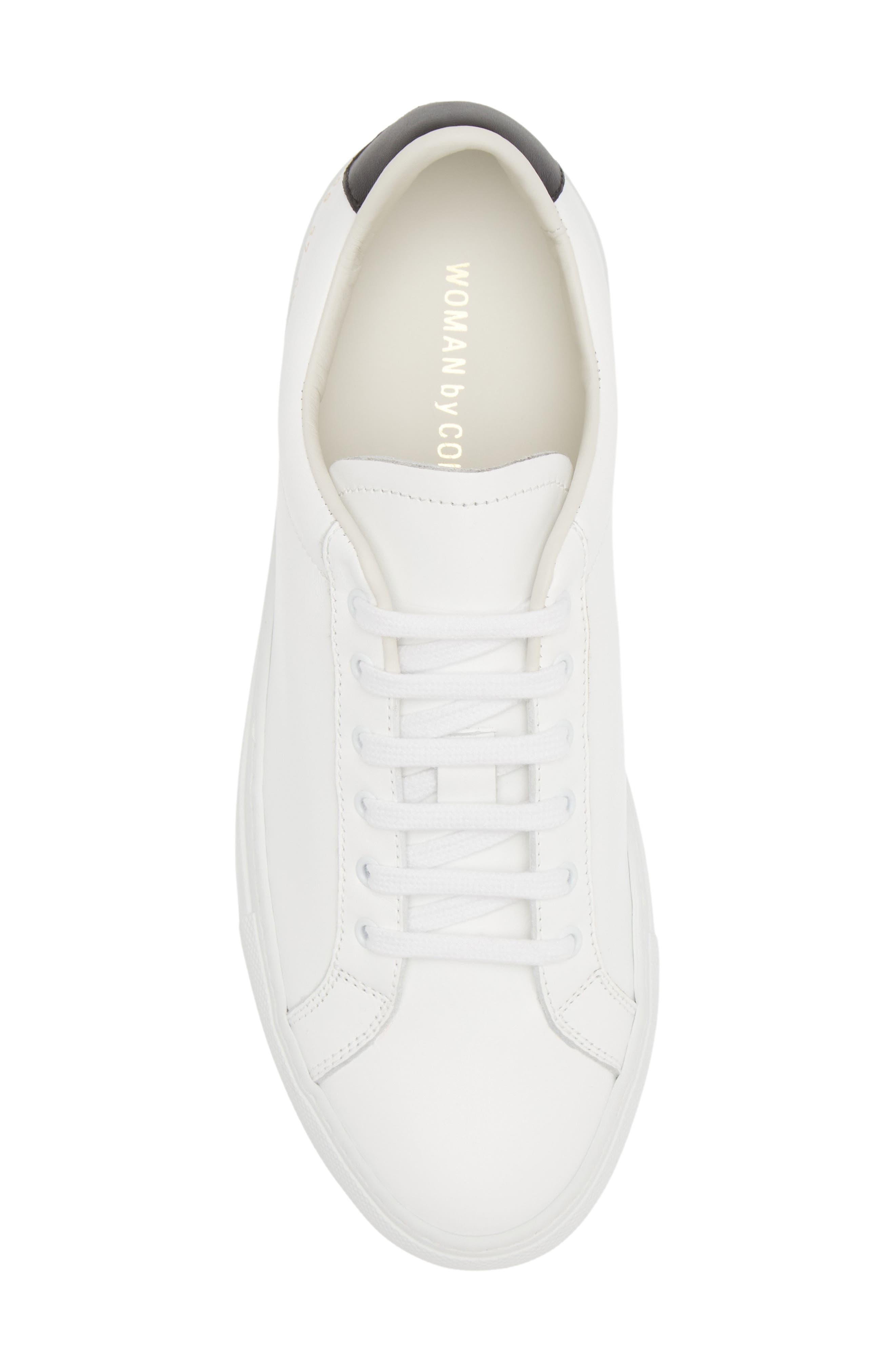 Common Projects Retro Low Top Sneaker in White/Black at Nordstrom - 5