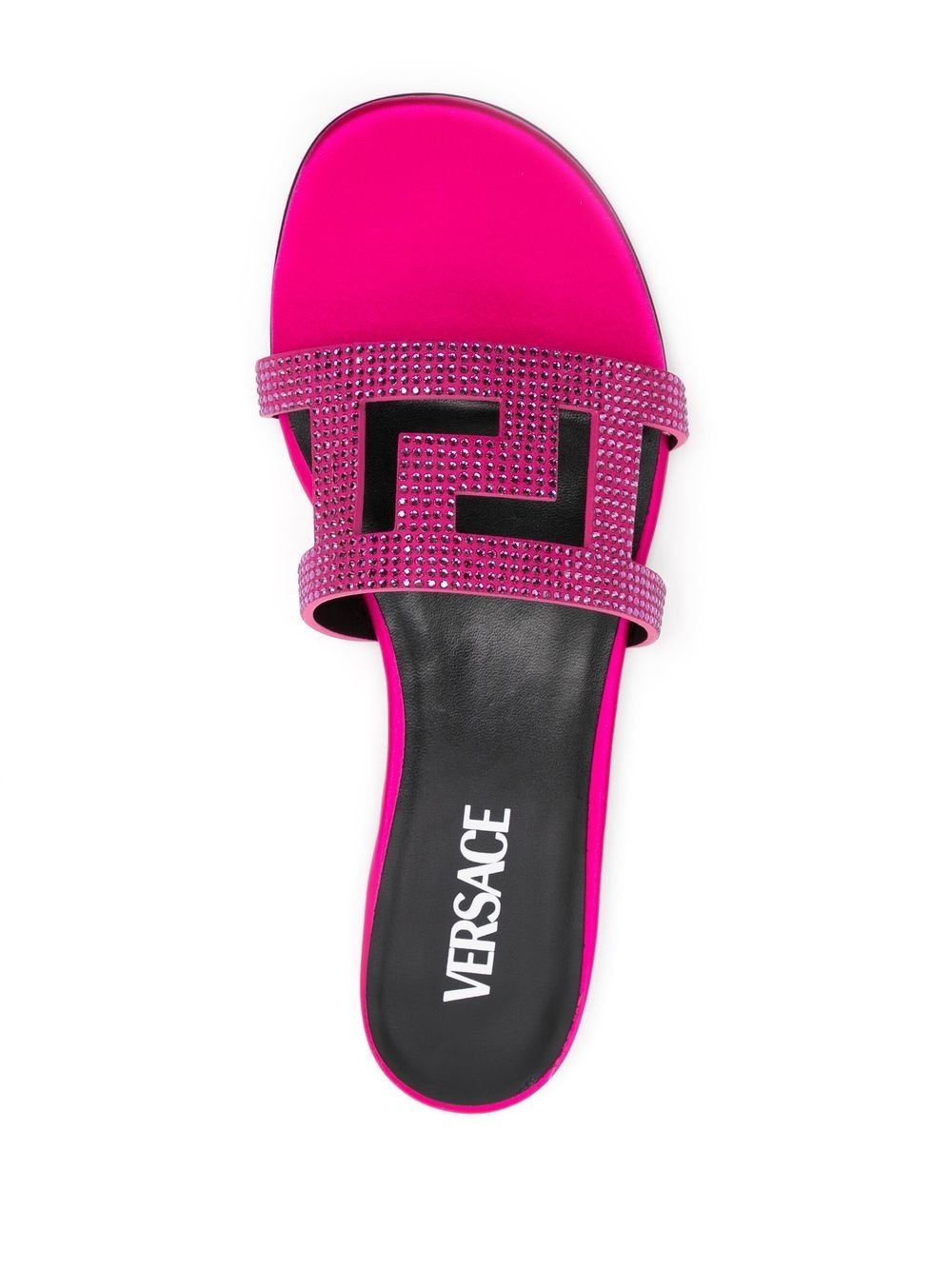 Greca Maze crystal flat sandals - 4