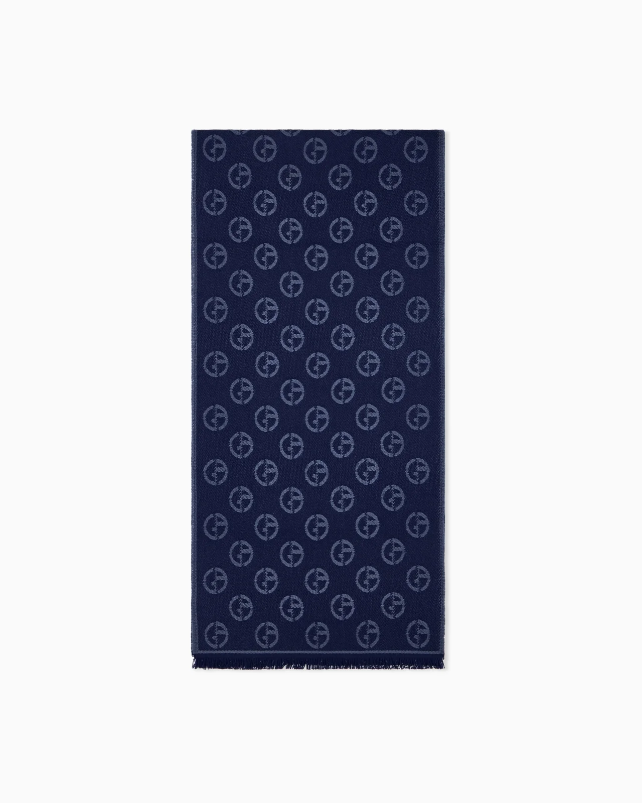 STOLE IN VIRGIN WOOL WITH LOGO - 1