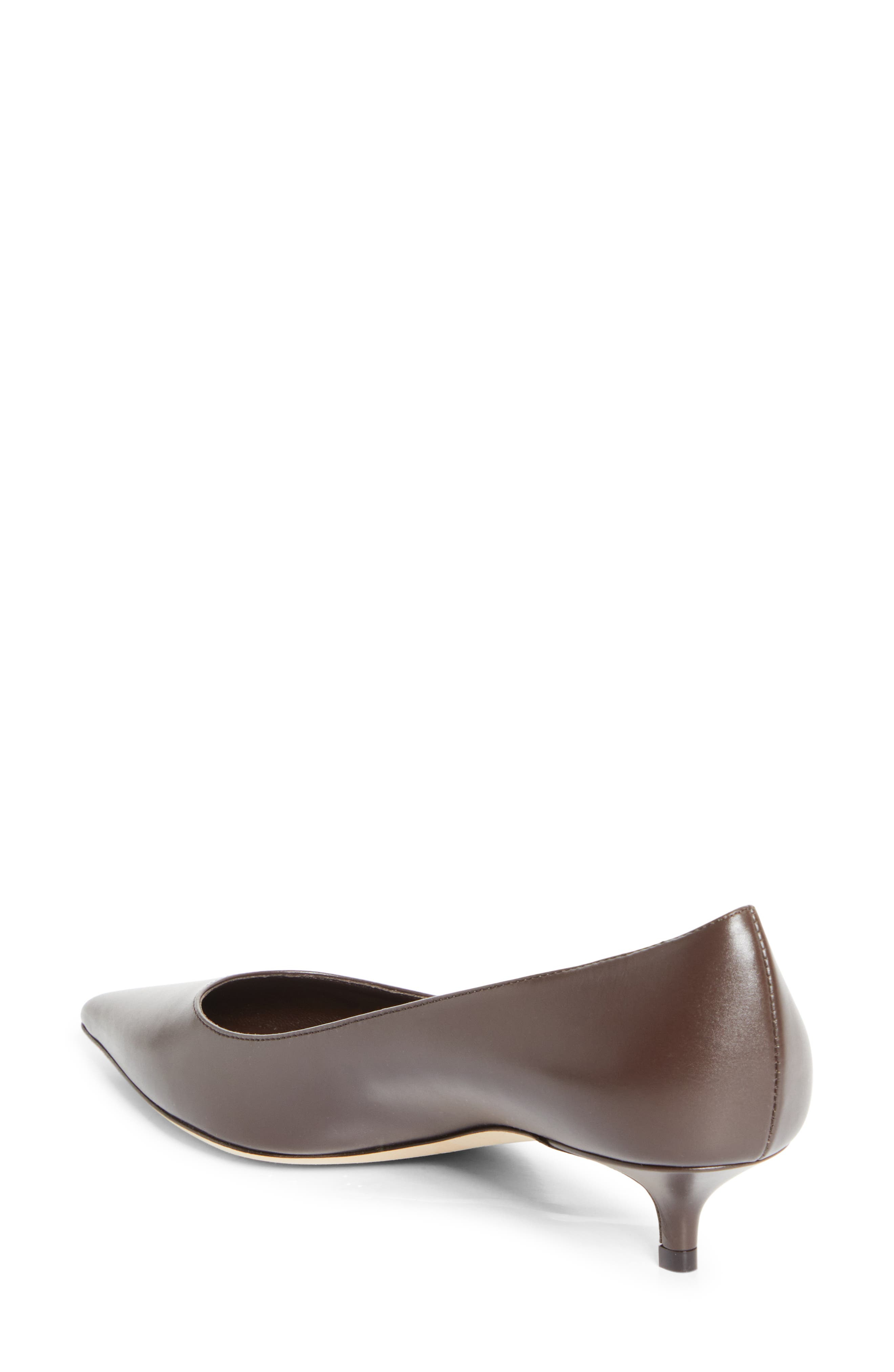 Jimmy Choo Amelia Pointed Toe Kitten Heel Pump in Chocolate at Nordstrom - 2