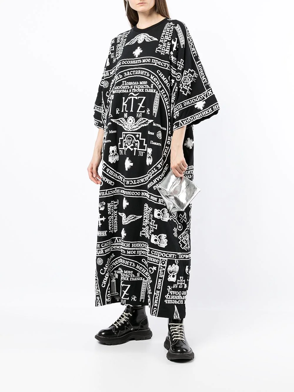 church print kaftan - 2