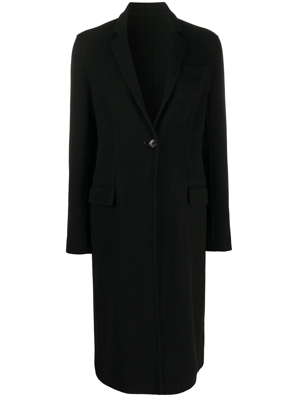 cashmere single-button coat - 1