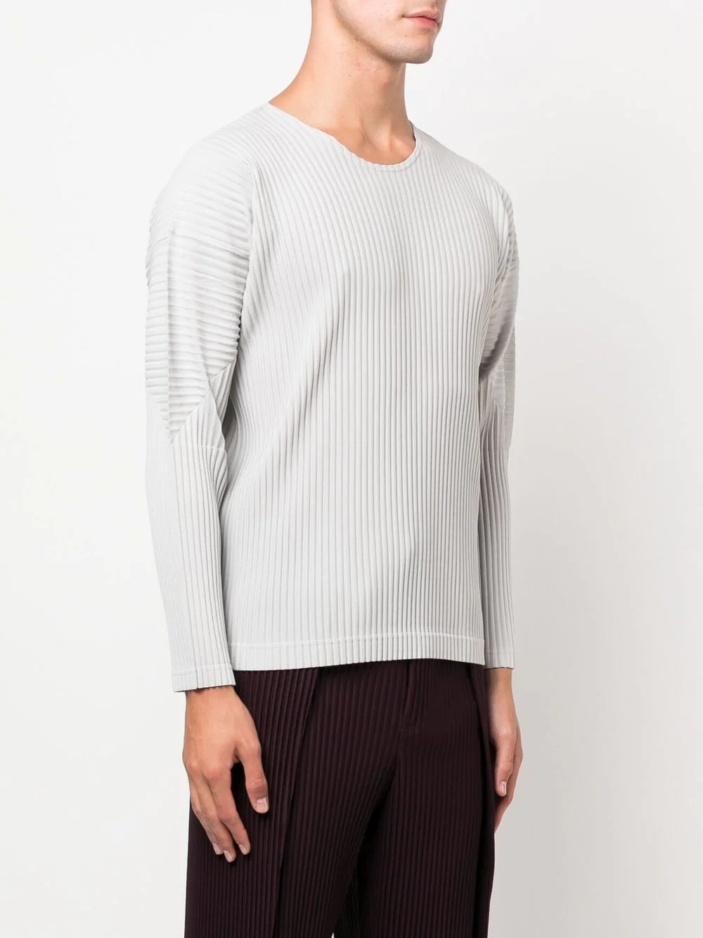 pleated long-sleeve T-Shirt - 3