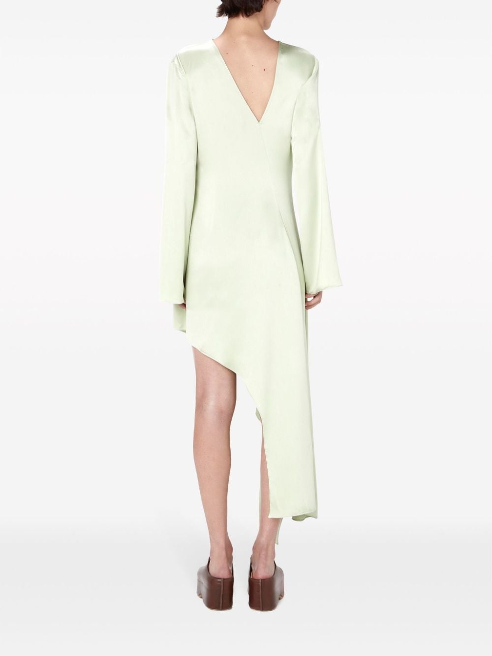 long-sleeve asymmetric dress - 4