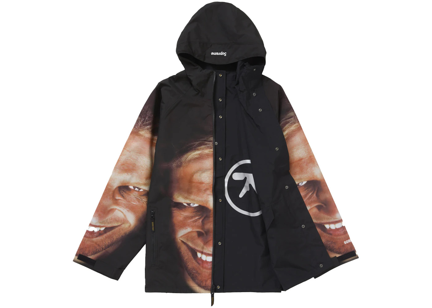 Supreme Aphex Twin Reversible GORE-TEX Hooded Jacket Black - 2