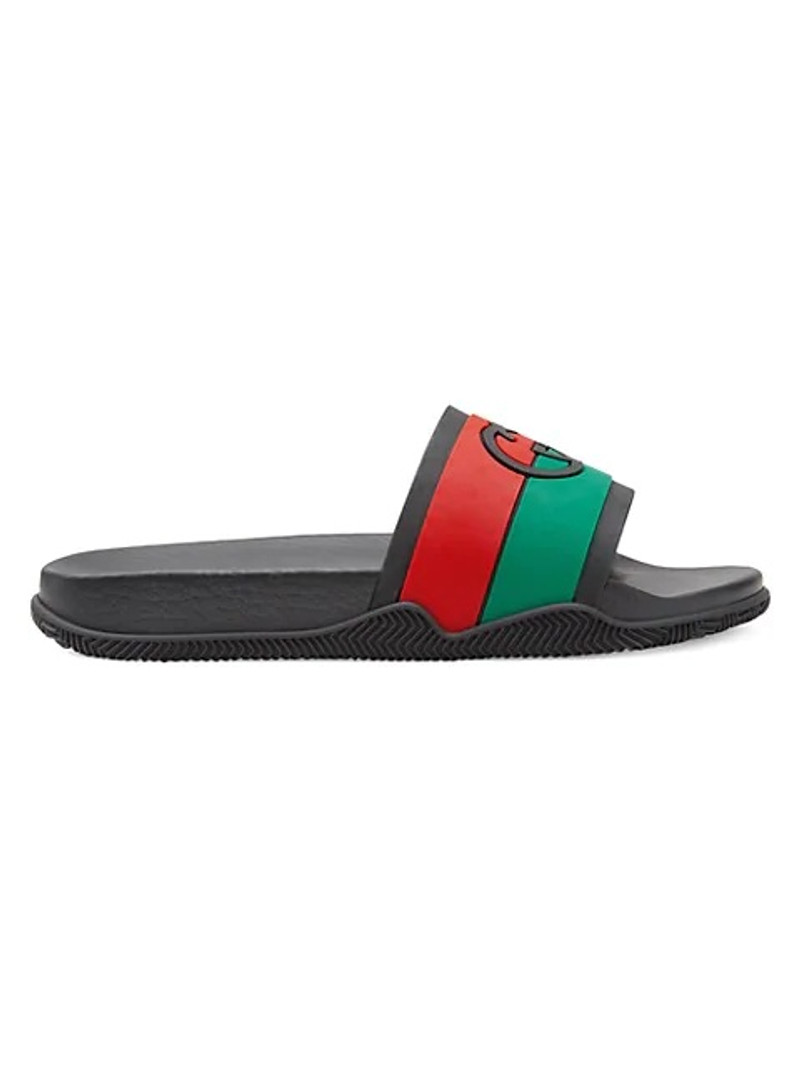 Love Parade Interlocking G Slides Black - 1