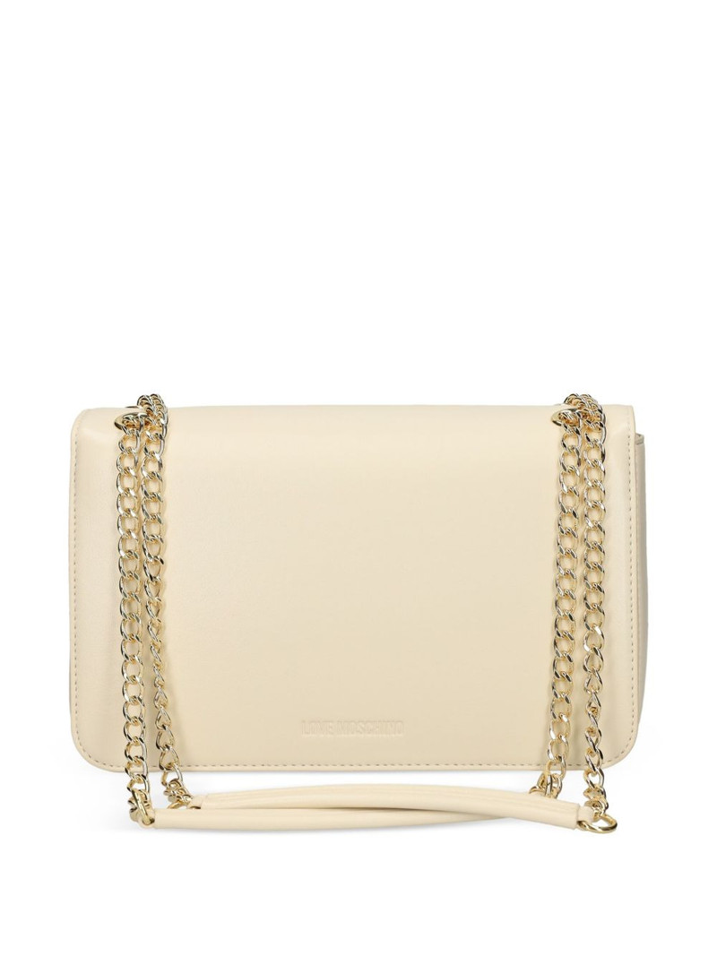 Moschino heart-plaque chain shoulder bag outlook